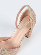 Celestia Crystal Block Heels Y490