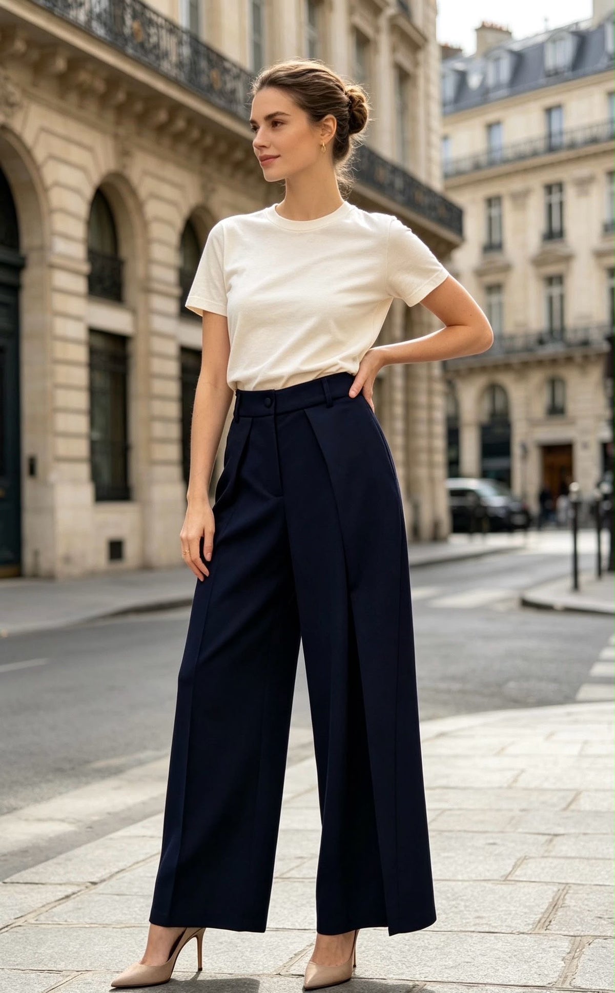 Elegance Wide Leg Pantalon L62133