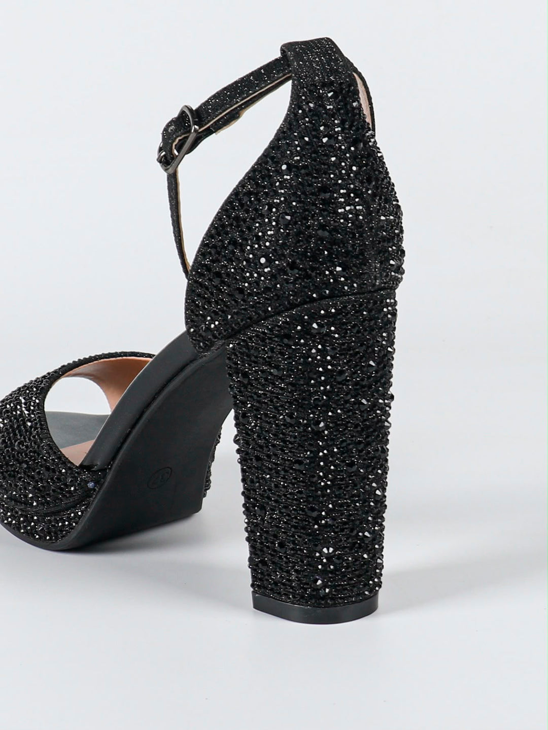 Celestia Crystal Block Heels Y490