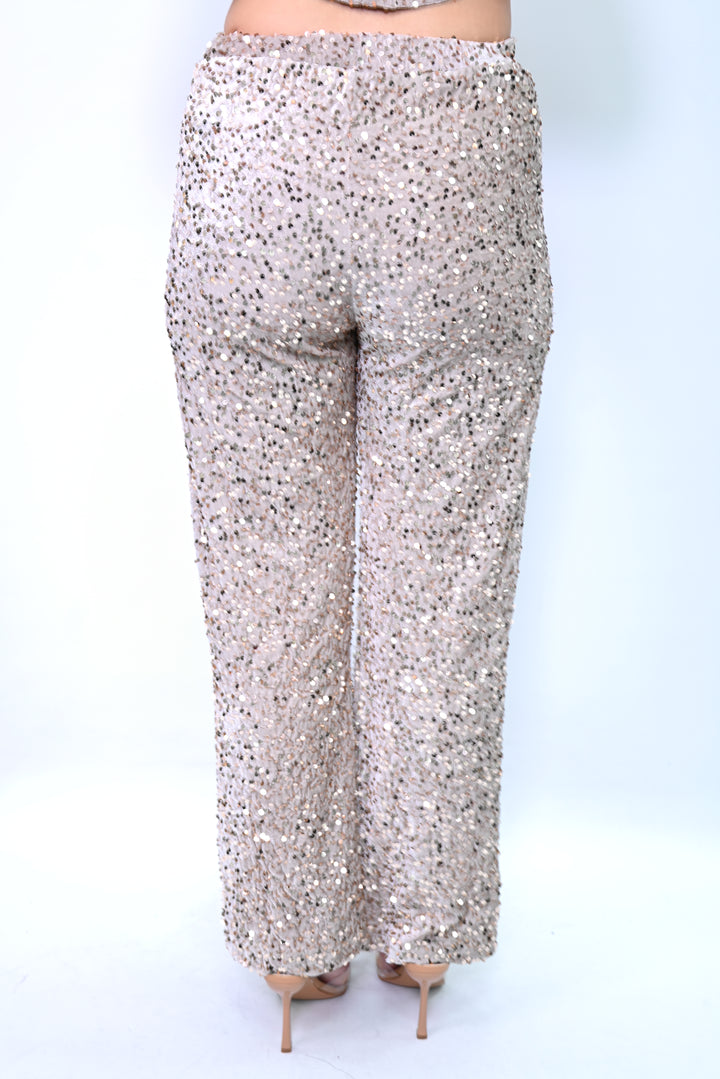 Noir Scintille Broeken Paillette met voering 10460