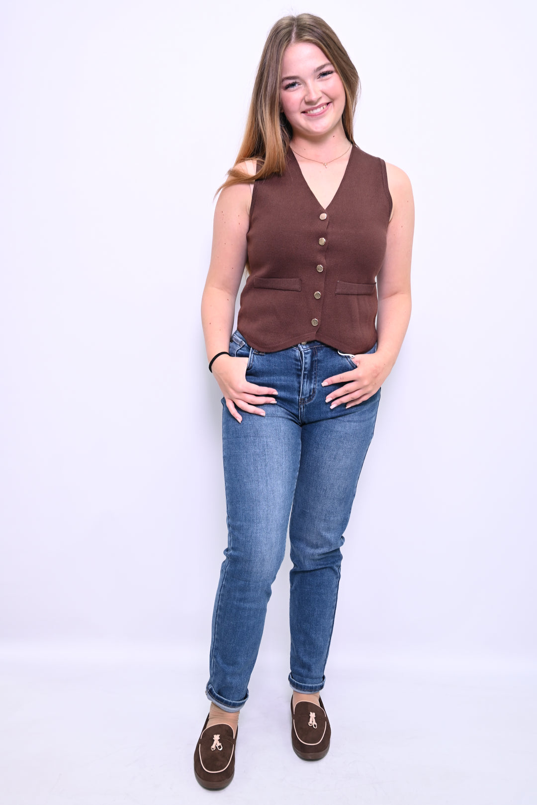 Comfort Stretch Mom Jeans HelloMiss HM308-5