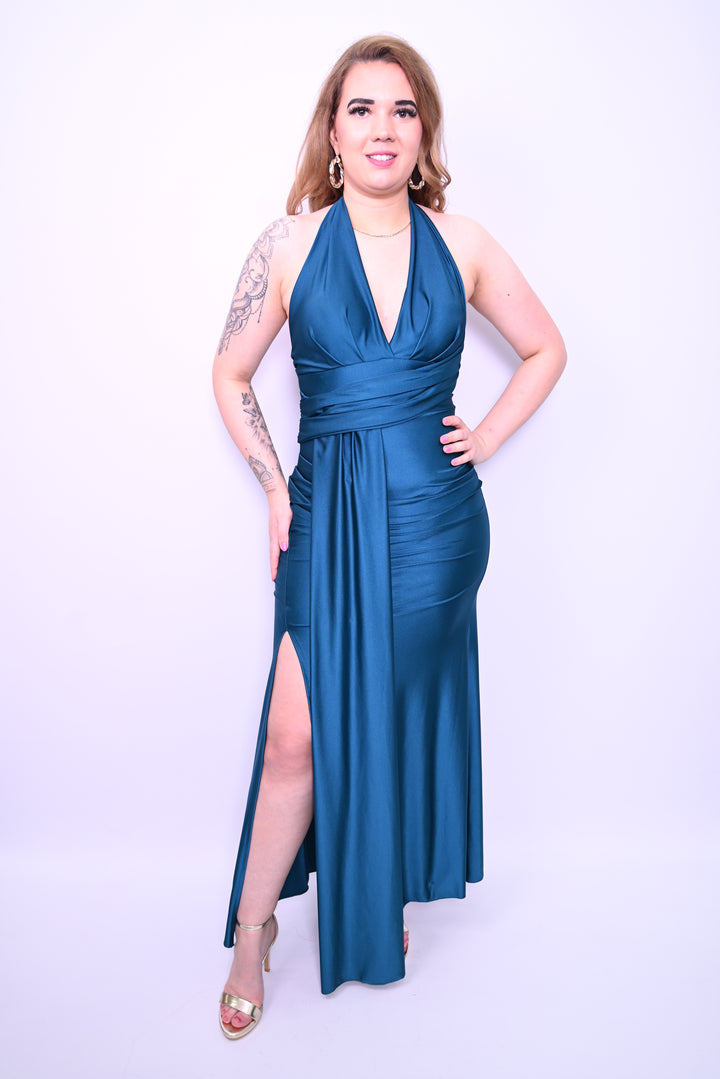 avondjurk met split Middernachtglans 31381