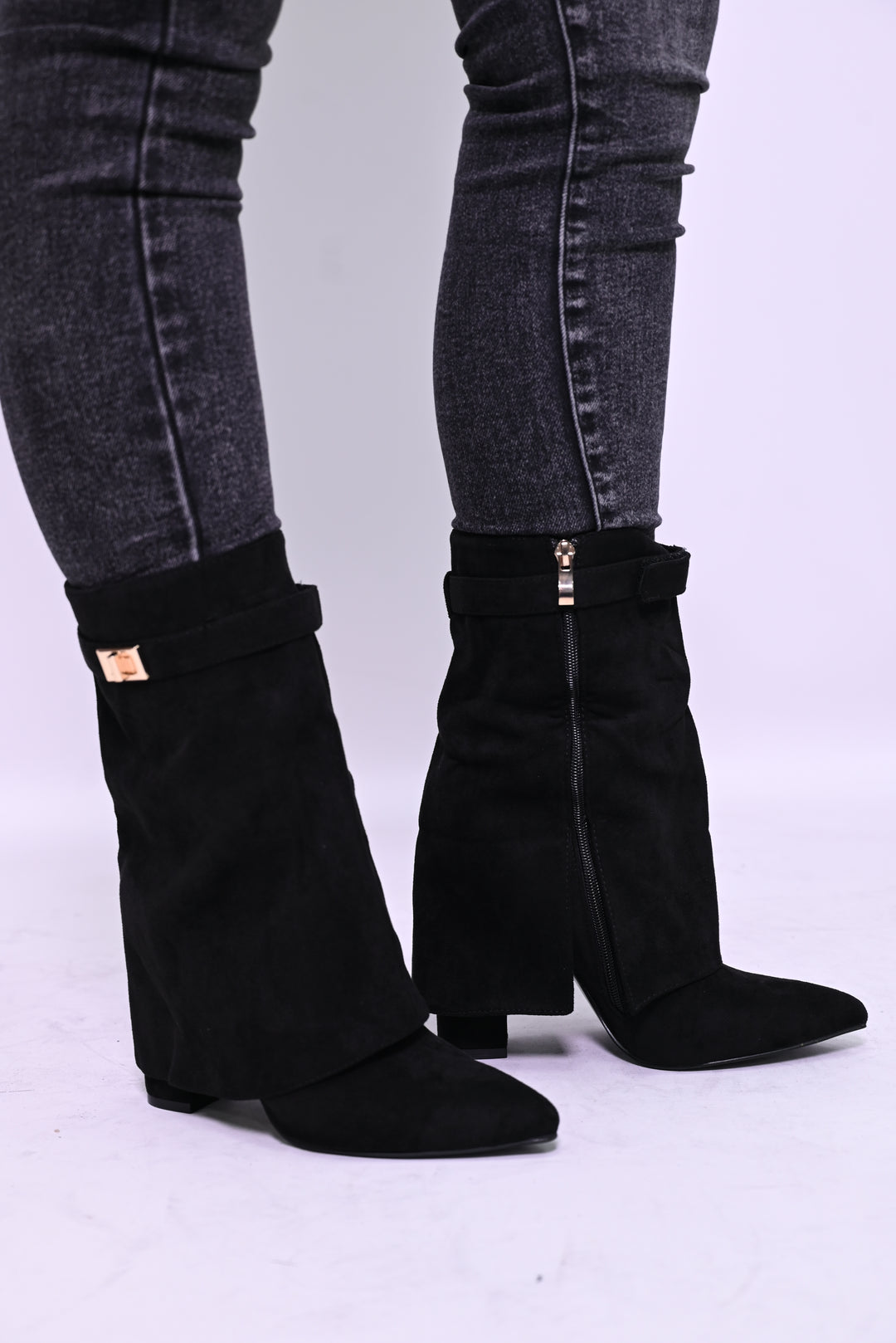 Half sharkboots Suède LA3116