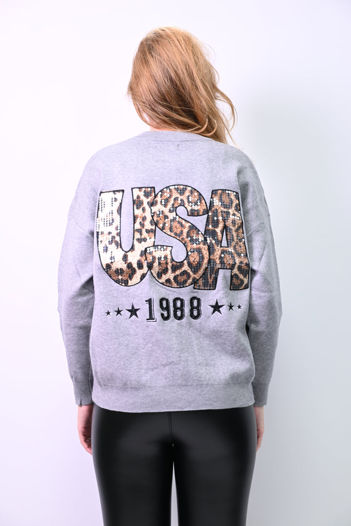 Sweater USA L’Éclat Patriotique H23