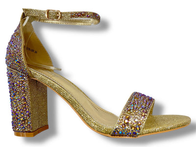 Stralende Gouden Hakken met Luxe Strass SV3278-OR
