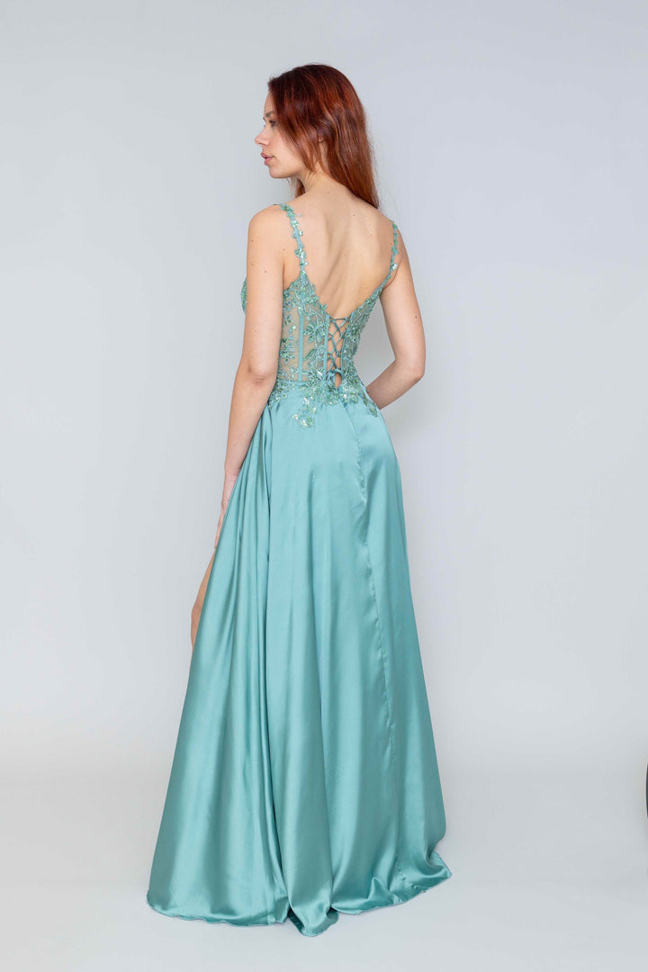 Celestia Blue Gala Jurk 9336