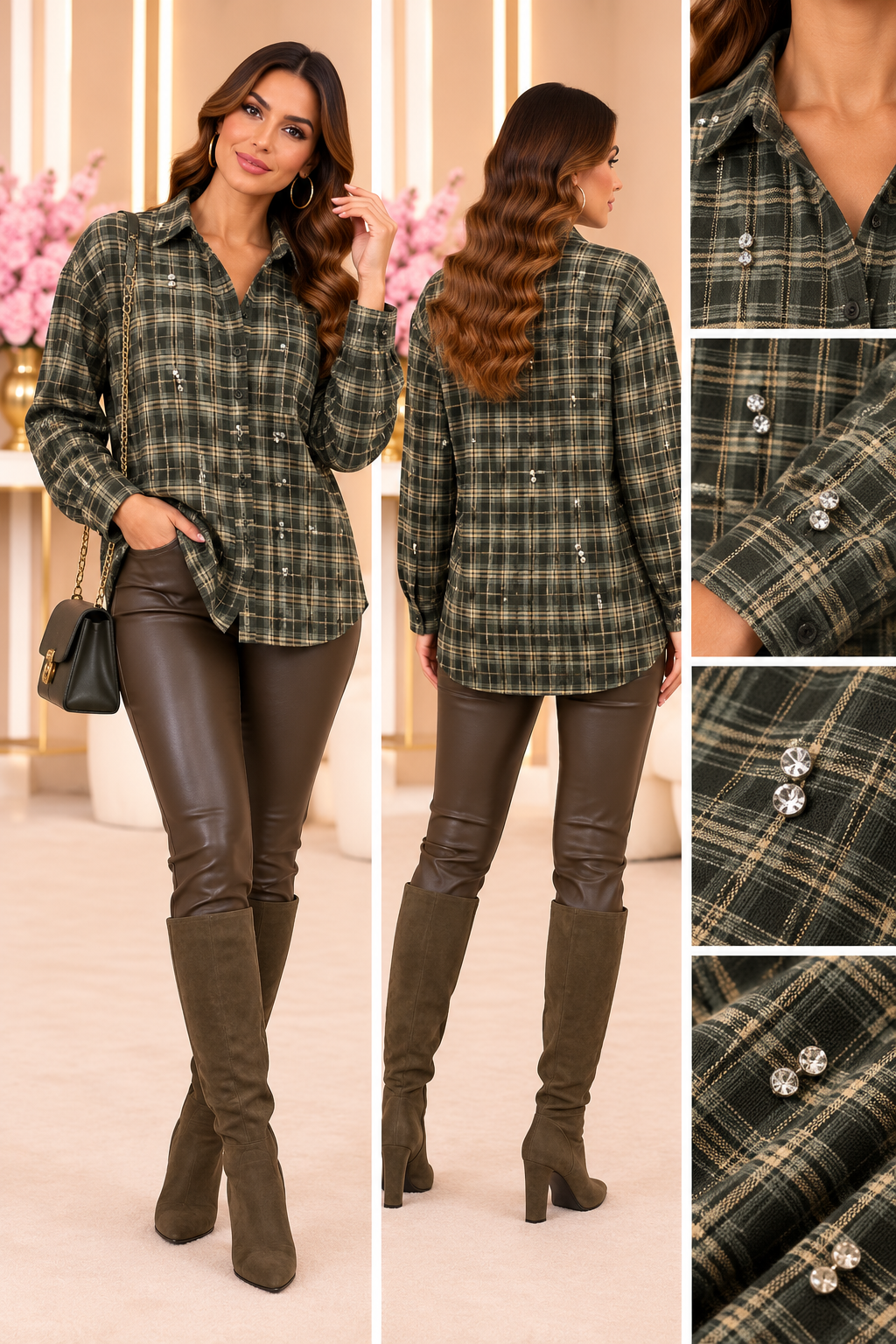 Crystal Check Shirt EN127