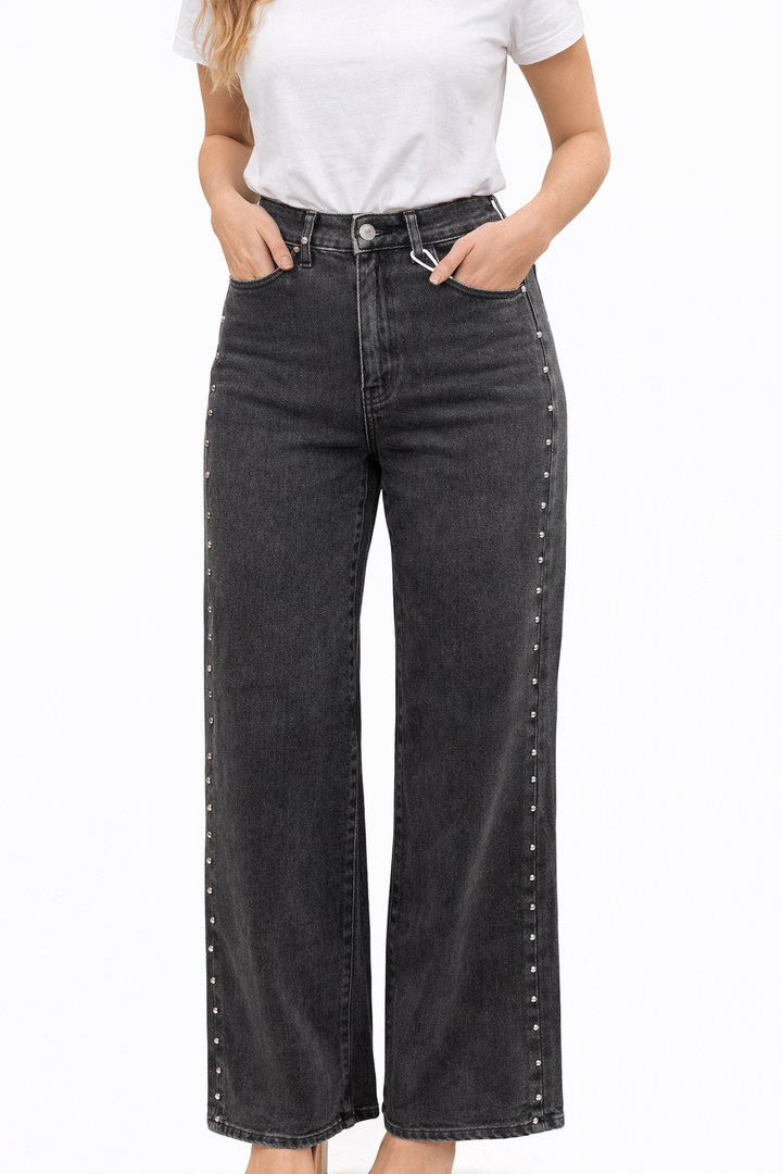Starlight Stud Wide Leg Jeans HelloMiss HM1580-1