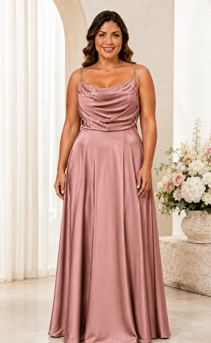 Elara Queen Size Satijnen Galajurk R8343G