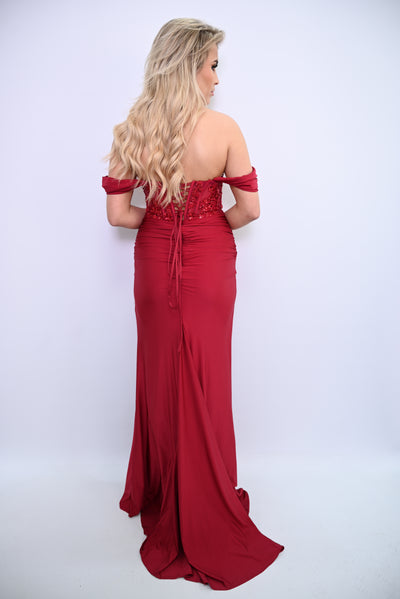 Glamoureuze Avondjurk met Beaded Details  
F86004