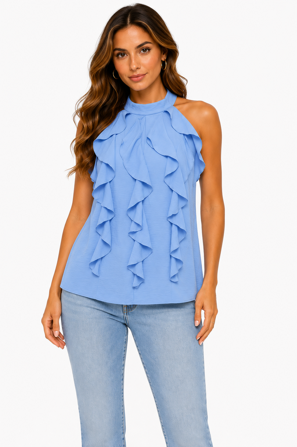 Aurélia Cascade Halter Top 15963
