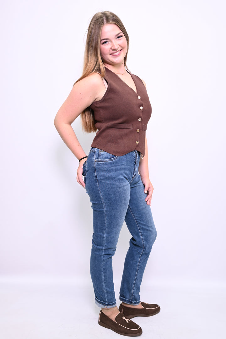 Comfort Stretch Mom Jeans HelloMiss HM308-5