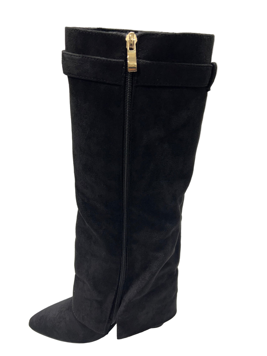 Velvet Vault – Suède Buckle Boot CLS-603 sharkboots