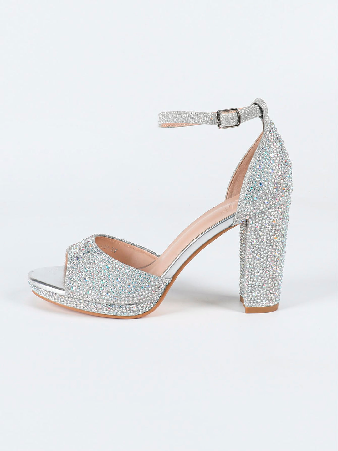 Celestia Crystal Block Heels Y490