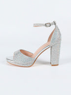 Celestia Crystal Block Heels Y490