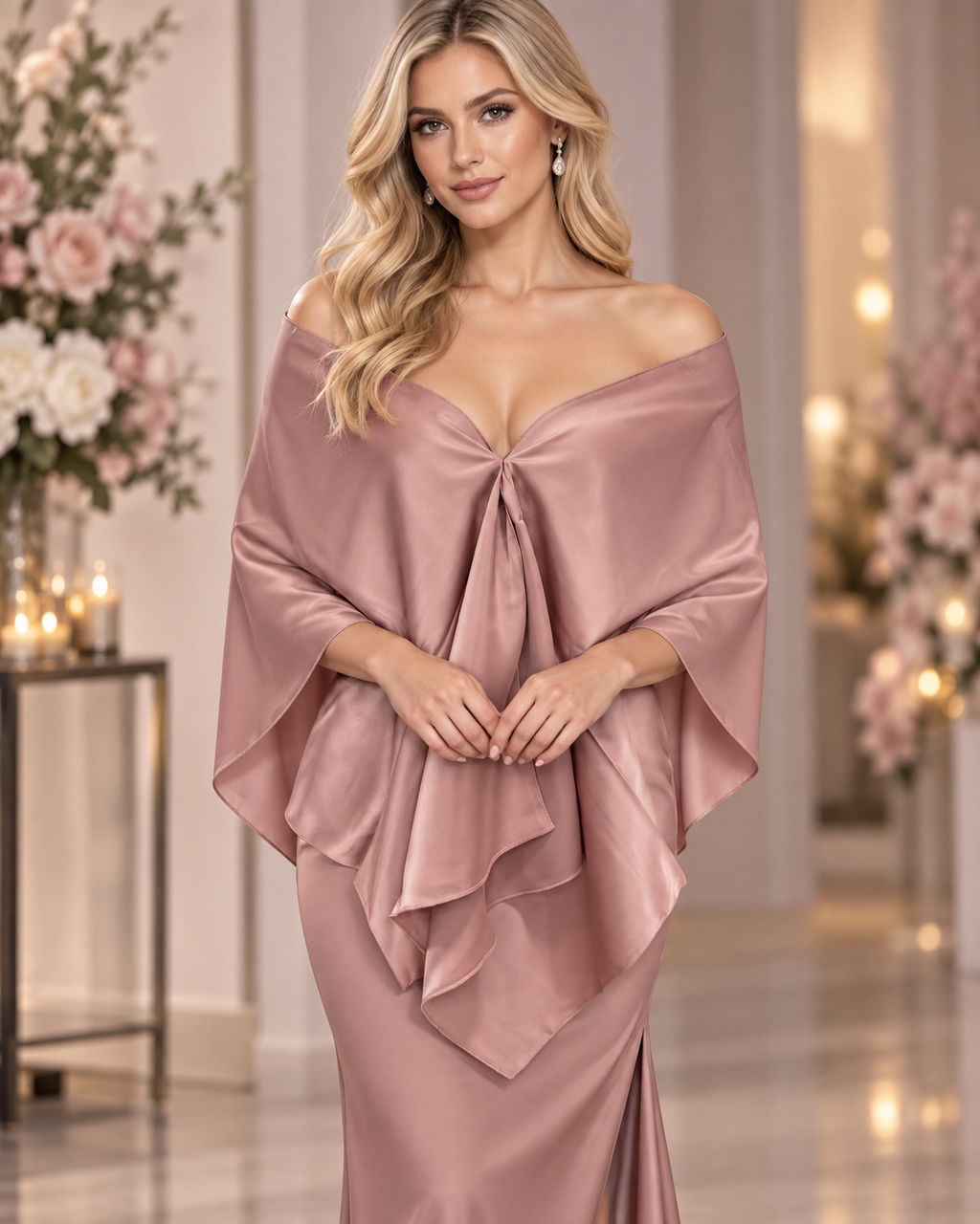 Luxe Satijnen Gala Sjaal T1704