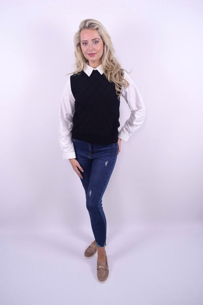 MS59347AB Blouse met spencer