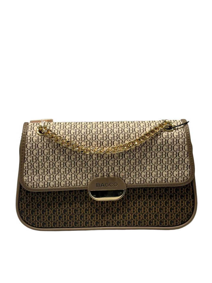 Monogram Chic Schoudertas – Black & Beige BC80033