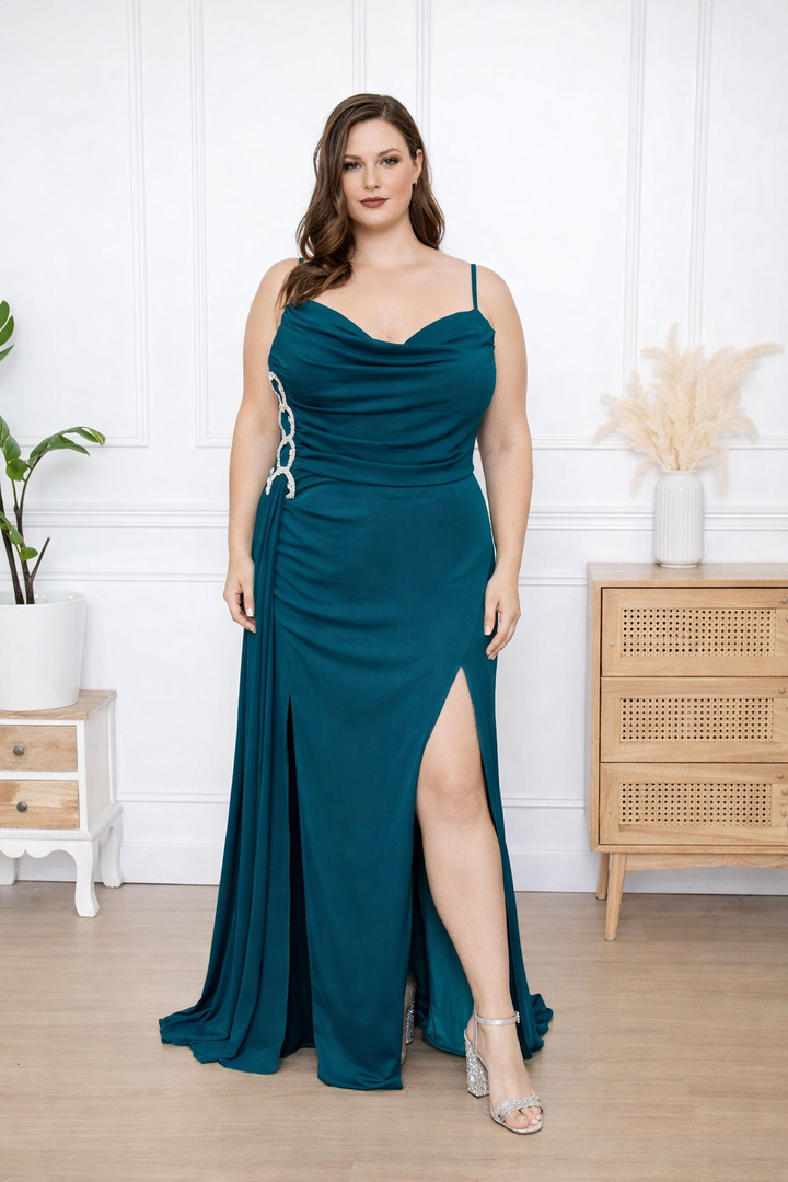 ZEBA Queen Glam Crystal Detail Gala Jurk M-5060