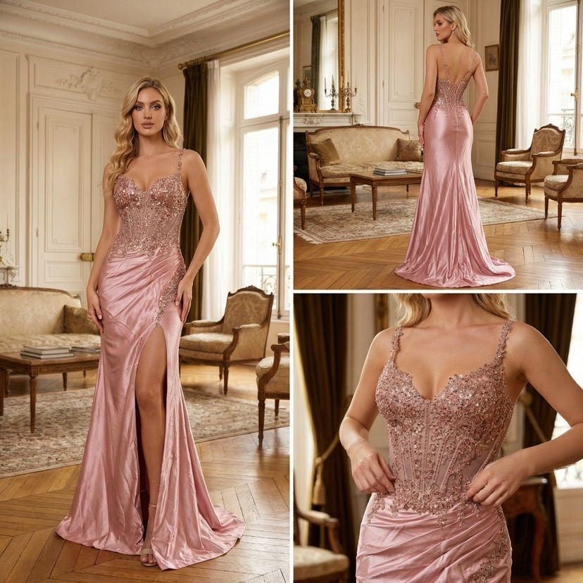 ZEBA Blush Imperial Evening Dress 6694