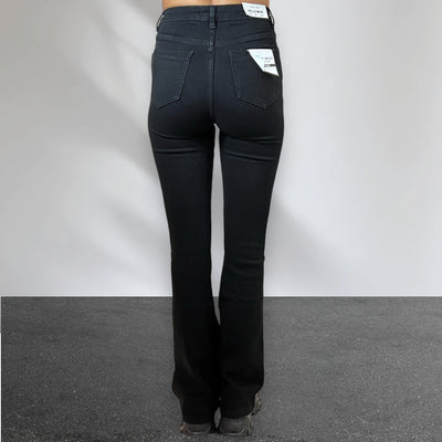 Dames Flared jeans zwart Hello Miss HM6156-3