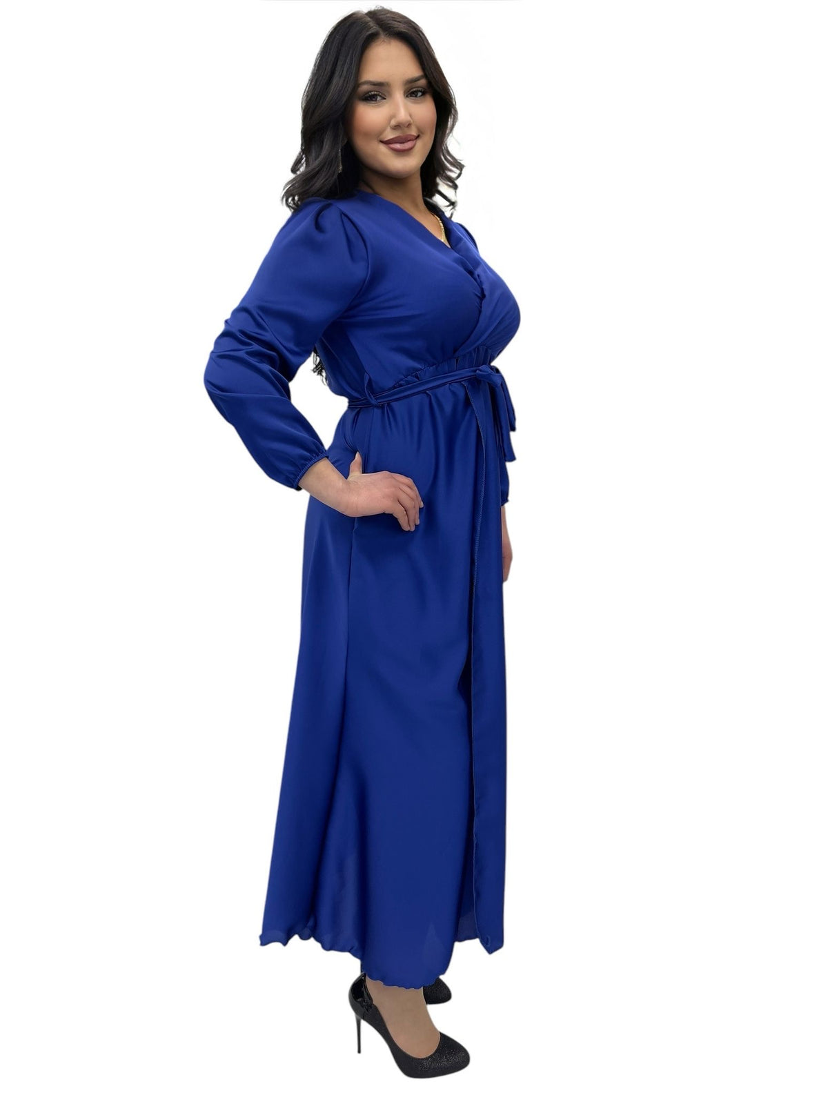 Lange jurk satijn Latifa