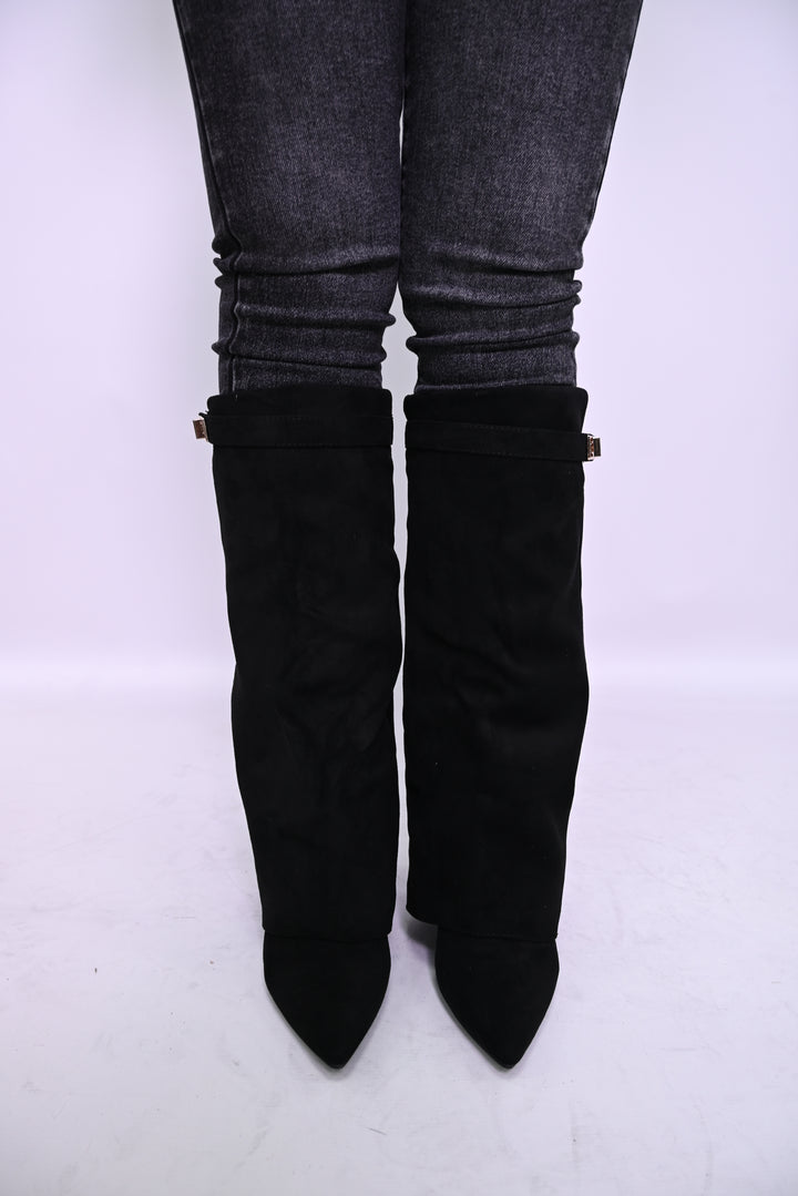 Lange Sharkboots Suède 6885