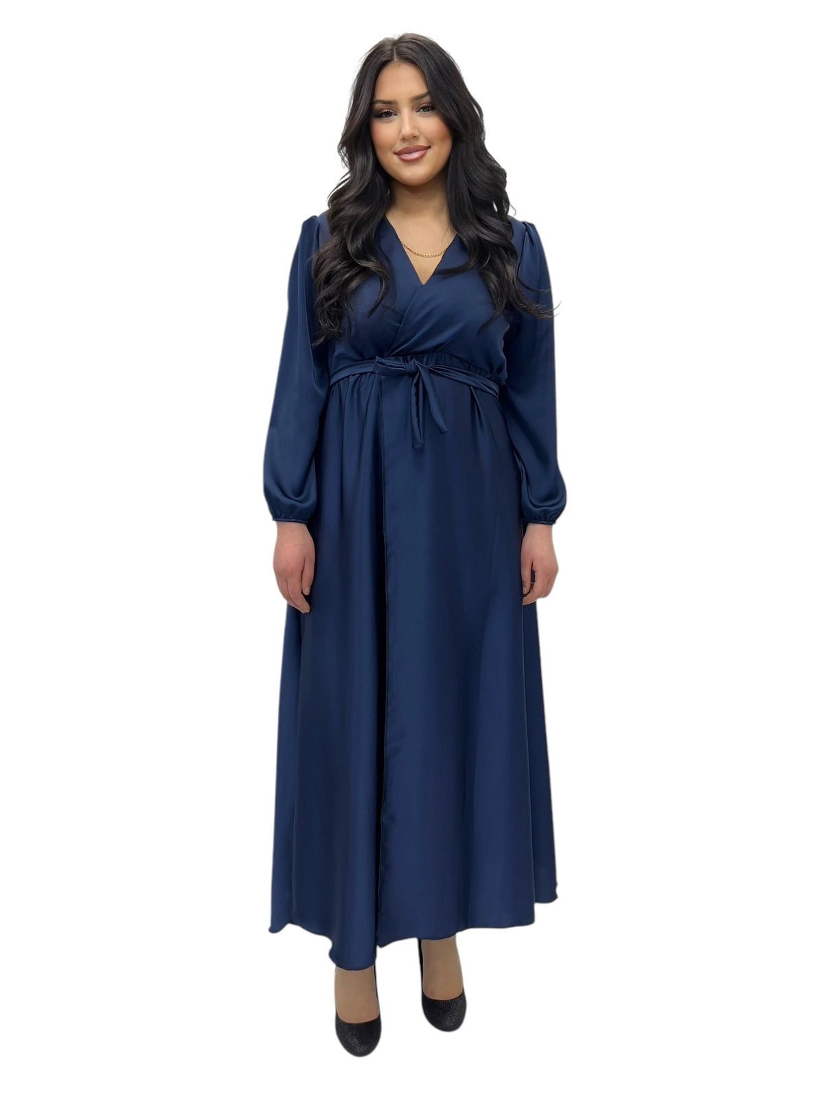 Lange jurk satijn Latifa