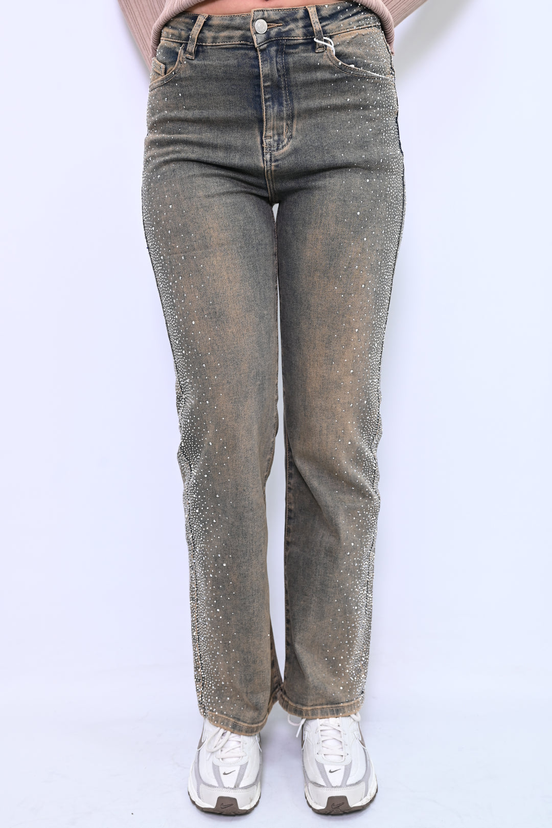 DustGlow Embellished Jeans Wideleg HelloMiss H927-6