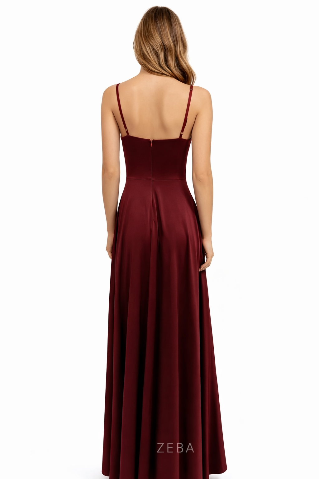 ZEBA Elegant Drape Maxi Jurk met Split 42274