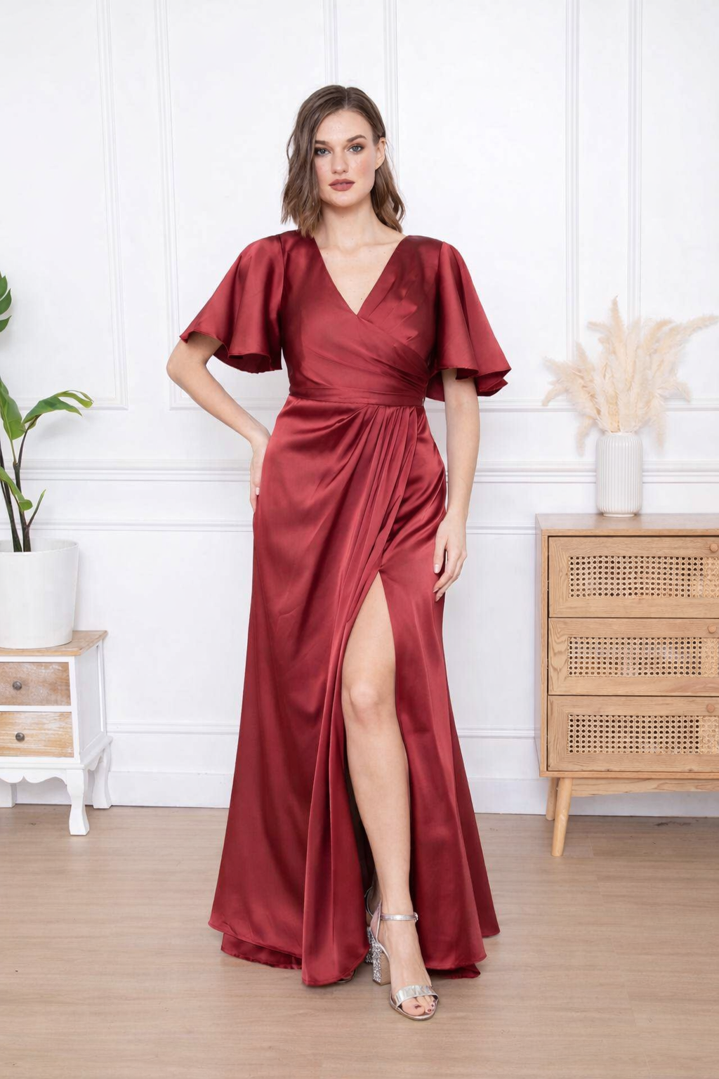 ZEBA Queen Satin Gala Jurk M-5039