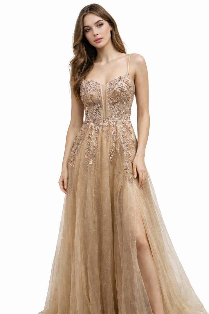 Aurora Champagne Gala Dress 97398