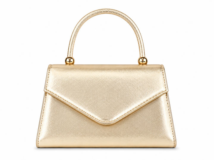 Elegance Metallic Top Handle Bag 1404