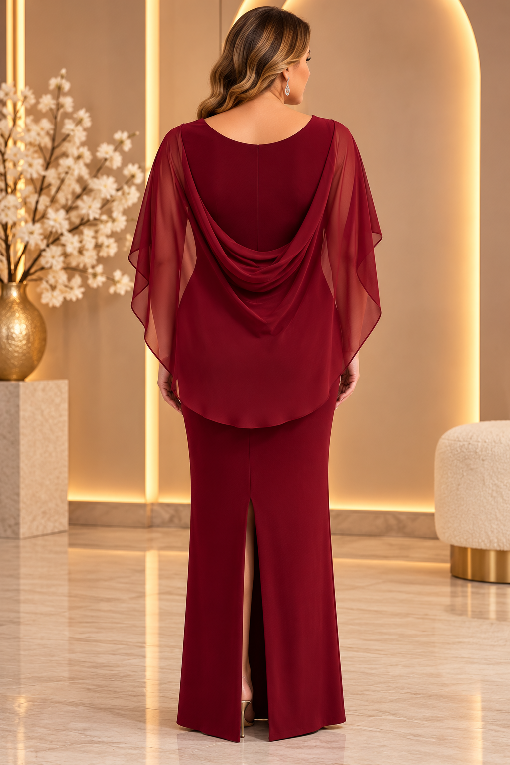 Frank Lyman – Elegant Draped Cape Galajurk 249283