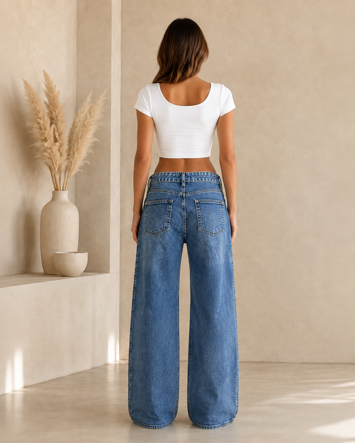 Amaya Double Waist Wideleg Jeans MissAnna L893