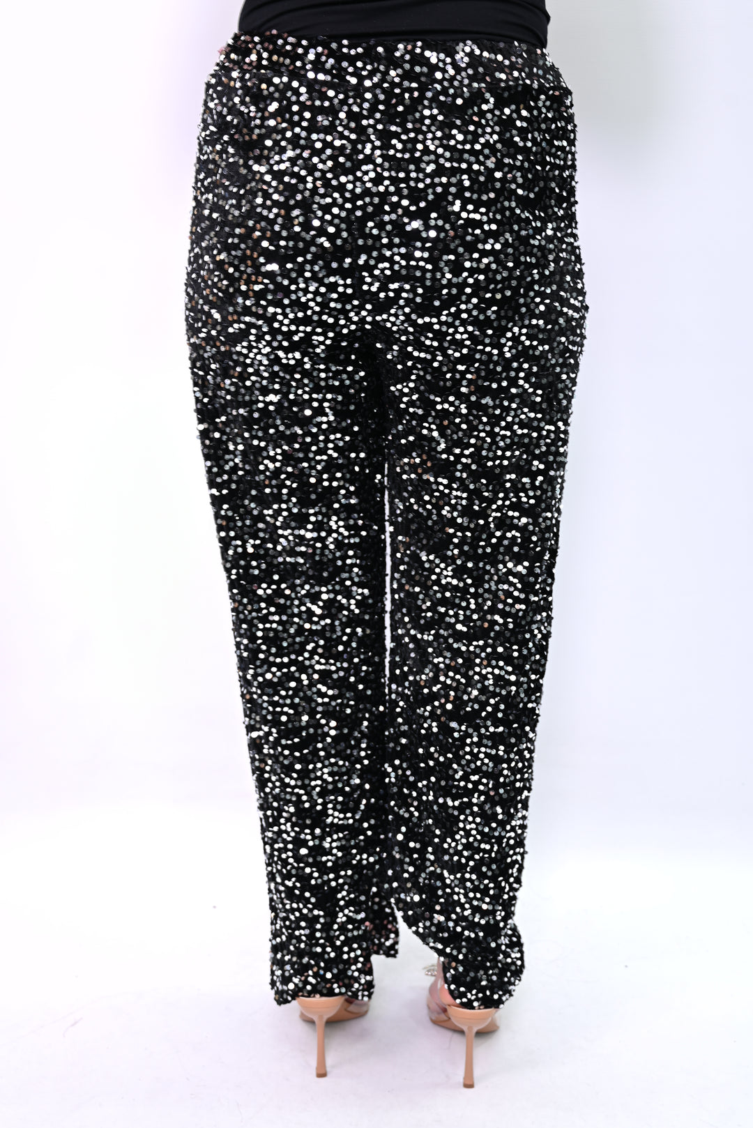 Noir Scintille Broeken Paillette met voering 10460