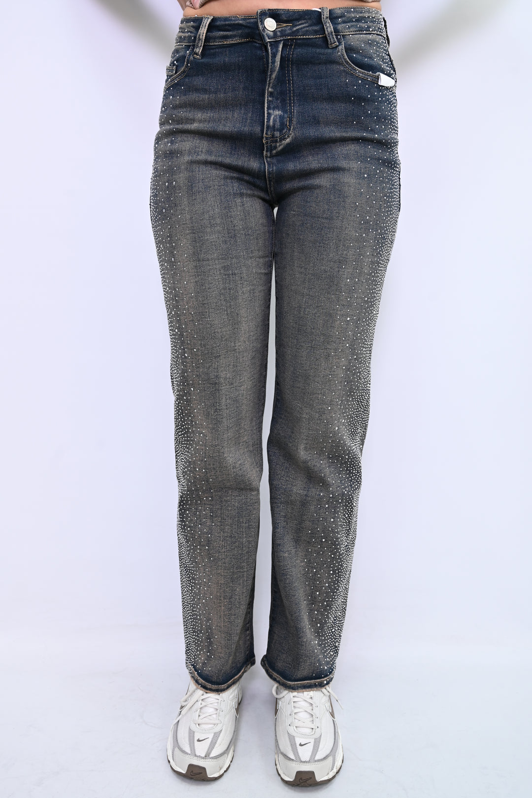 StarDust Speckled Denim Wideleg HelloMiss H927-2