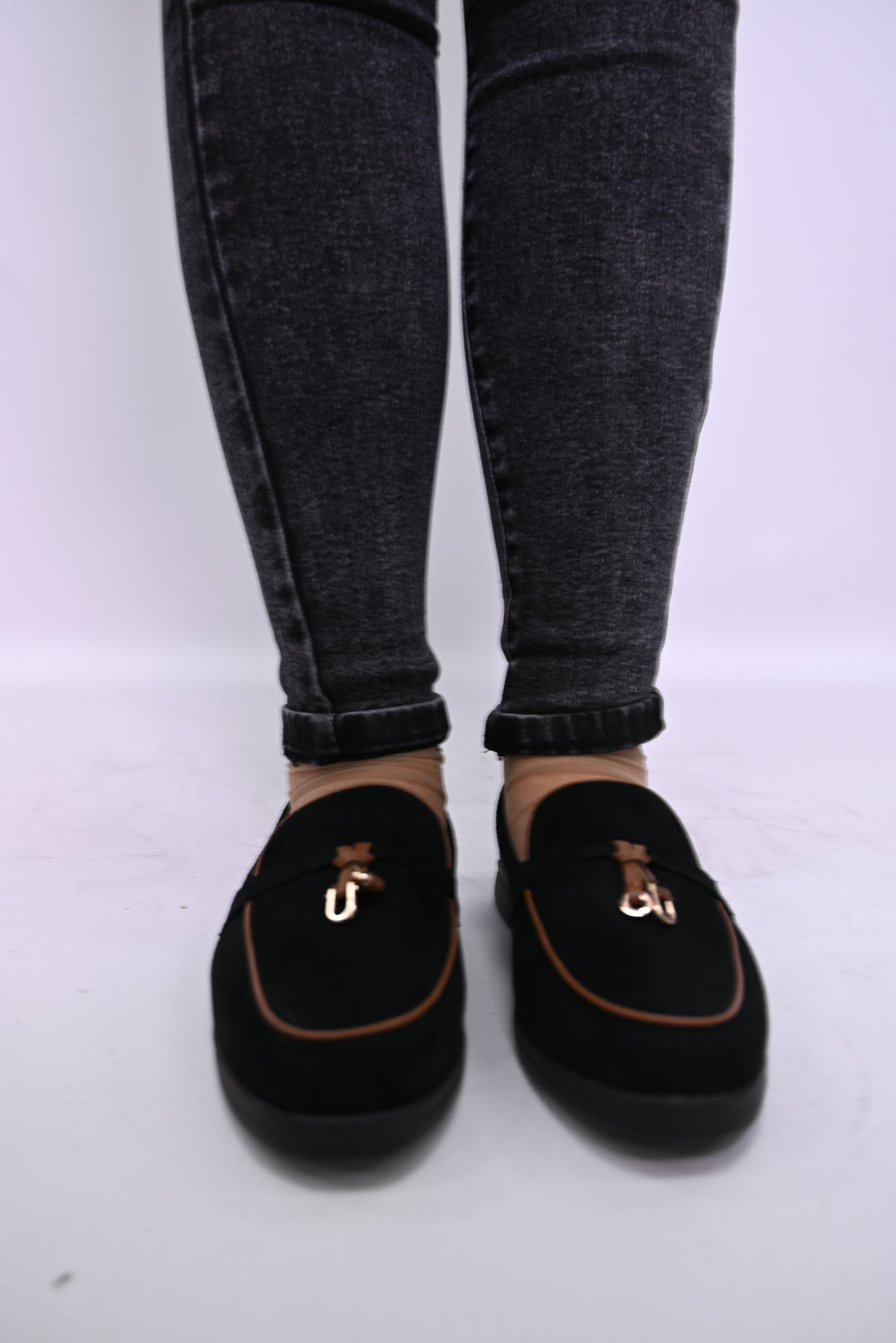 Suède Loafer met Gespdetail – Elegant Comfort G481