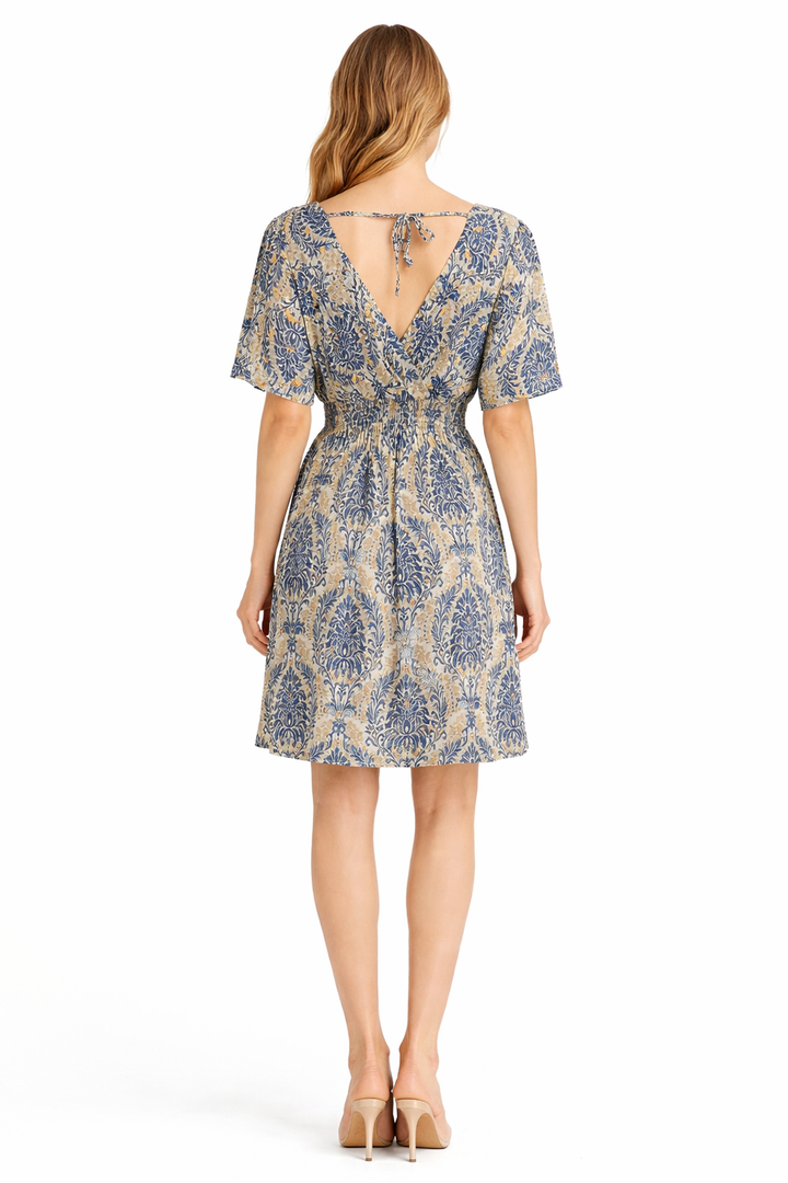 Amara Paisley Zomerjurk met V-Hals 55126