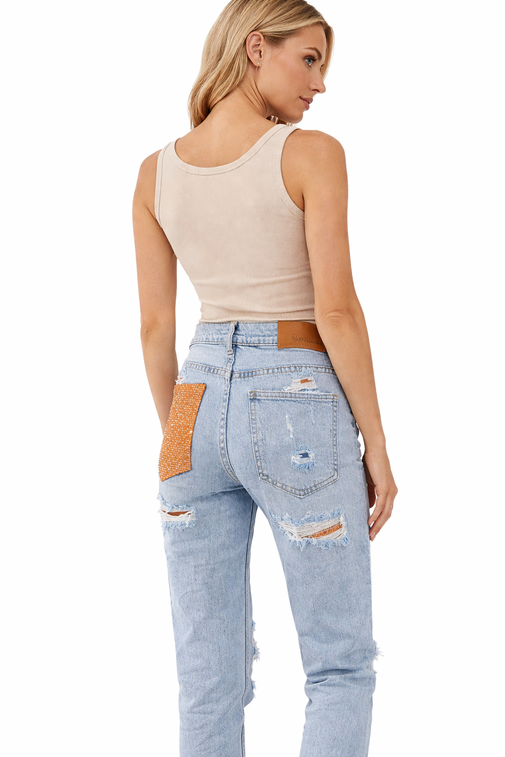 🧡SeeSee Wide Leg Jeans – Orange Spark Pocket 💛 Butter Yellow Spark Pocket A3976