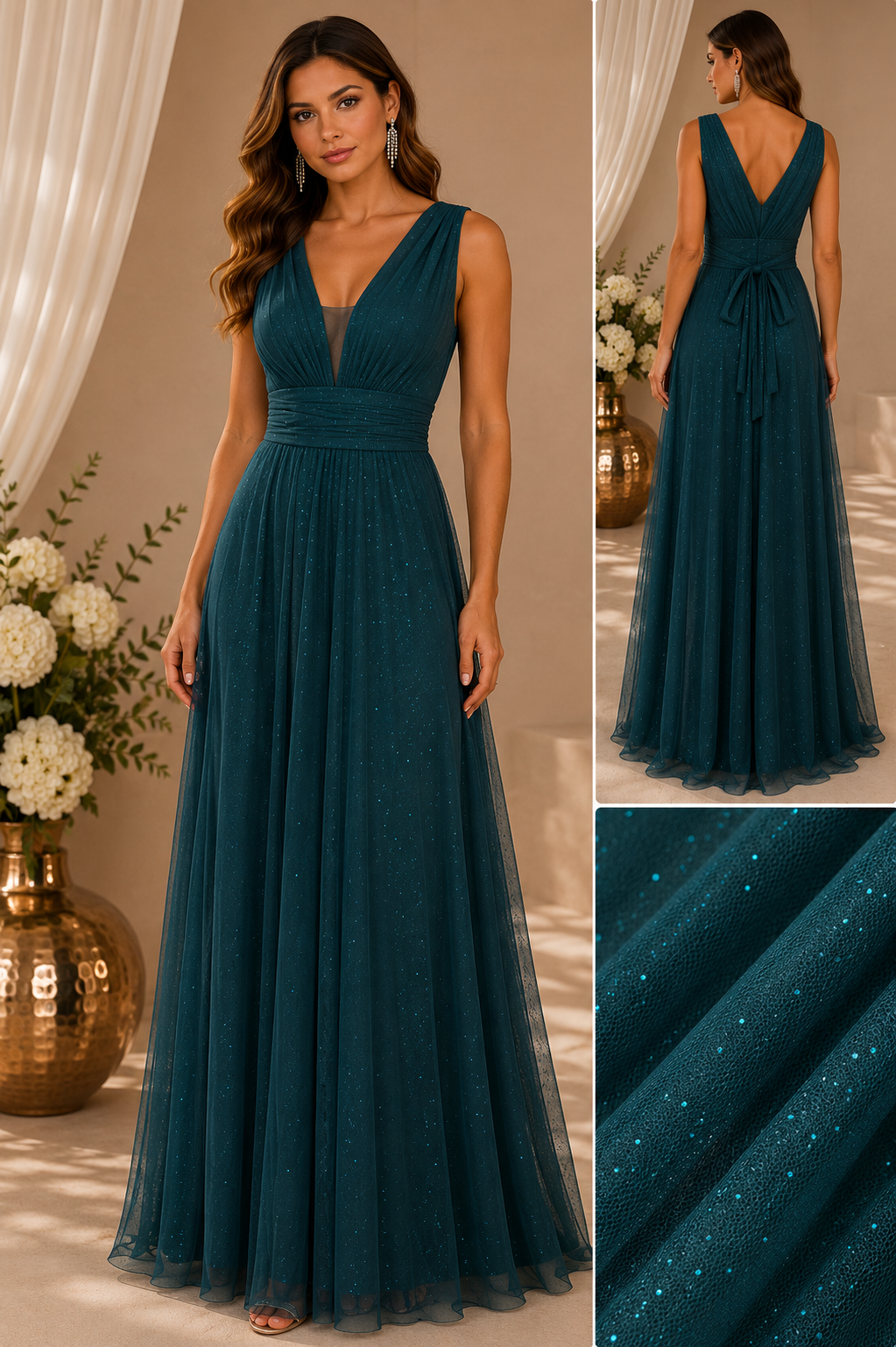 Celestia Shimmer Maxi Dress 20032