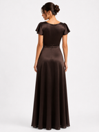 Luna Satin Glamour Jurk 6540