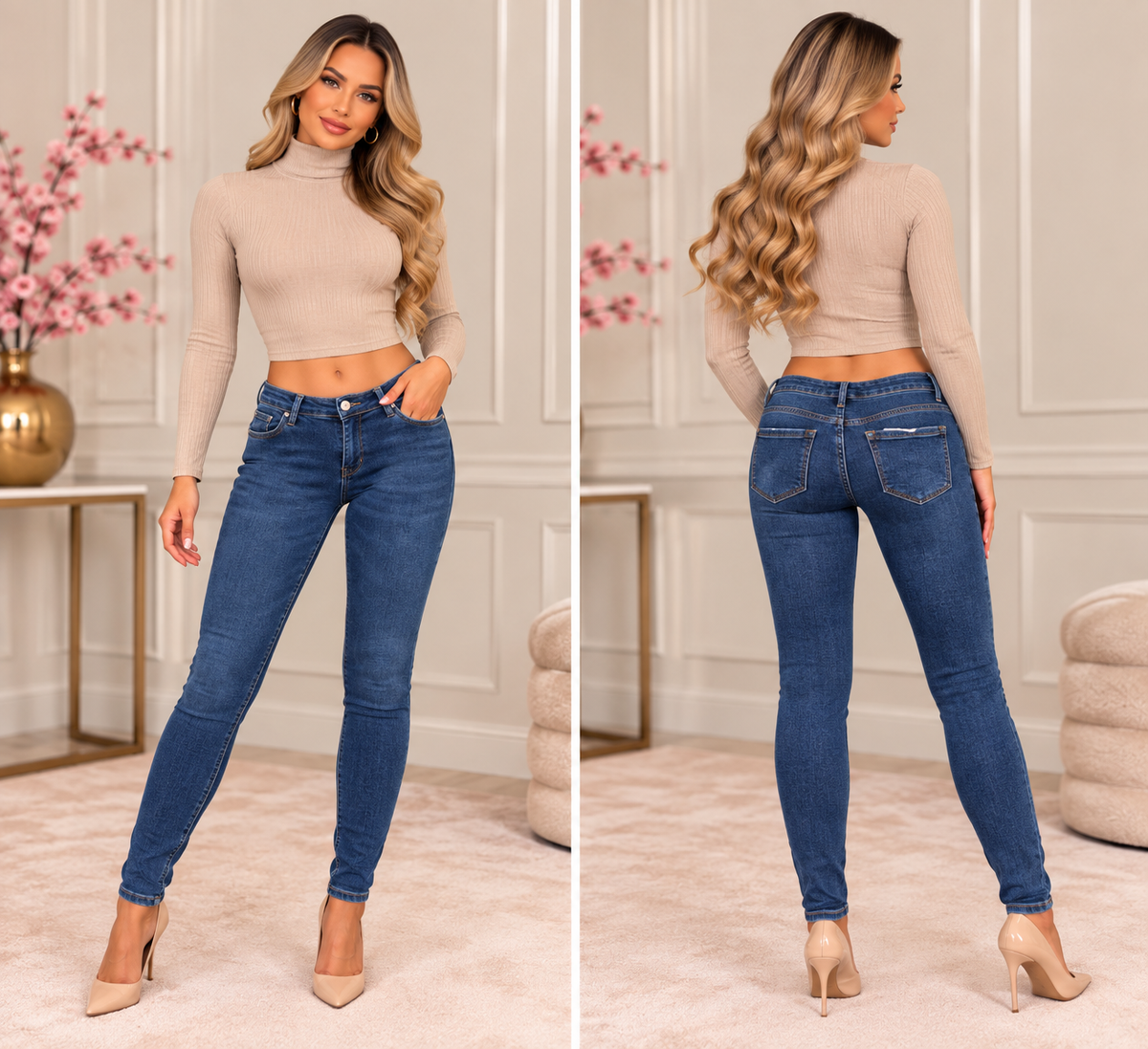 Essential Low Waist Skinny Jeans 9280