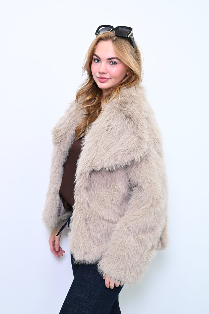CityMuse Faux Fur Coat F5627