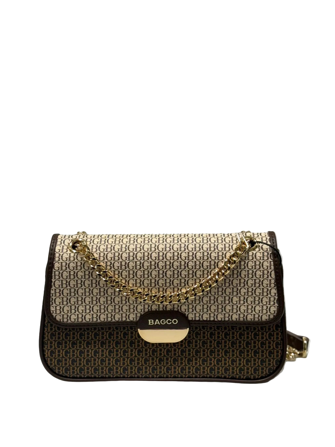 Monogram Chic Schoudertas – Black & Beige BC80033