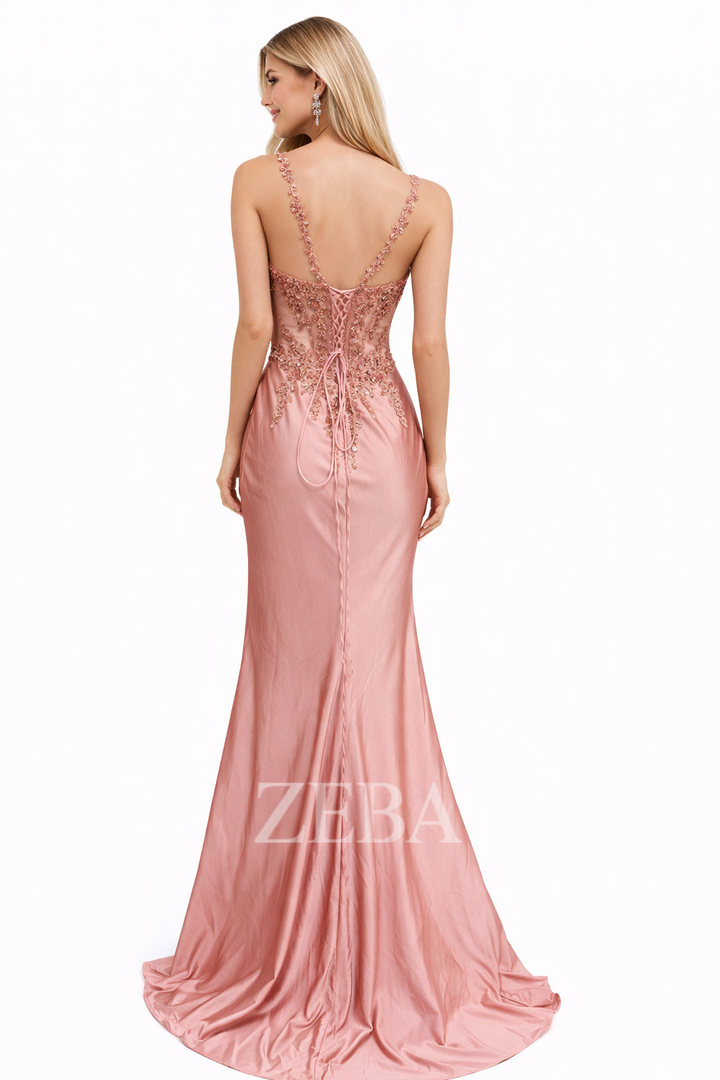 ZEBA Blush Imperial Evening Dress 6694