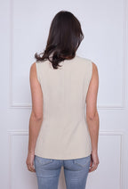 Monaco Luxe Sleeveless Blazer Gilet 7501