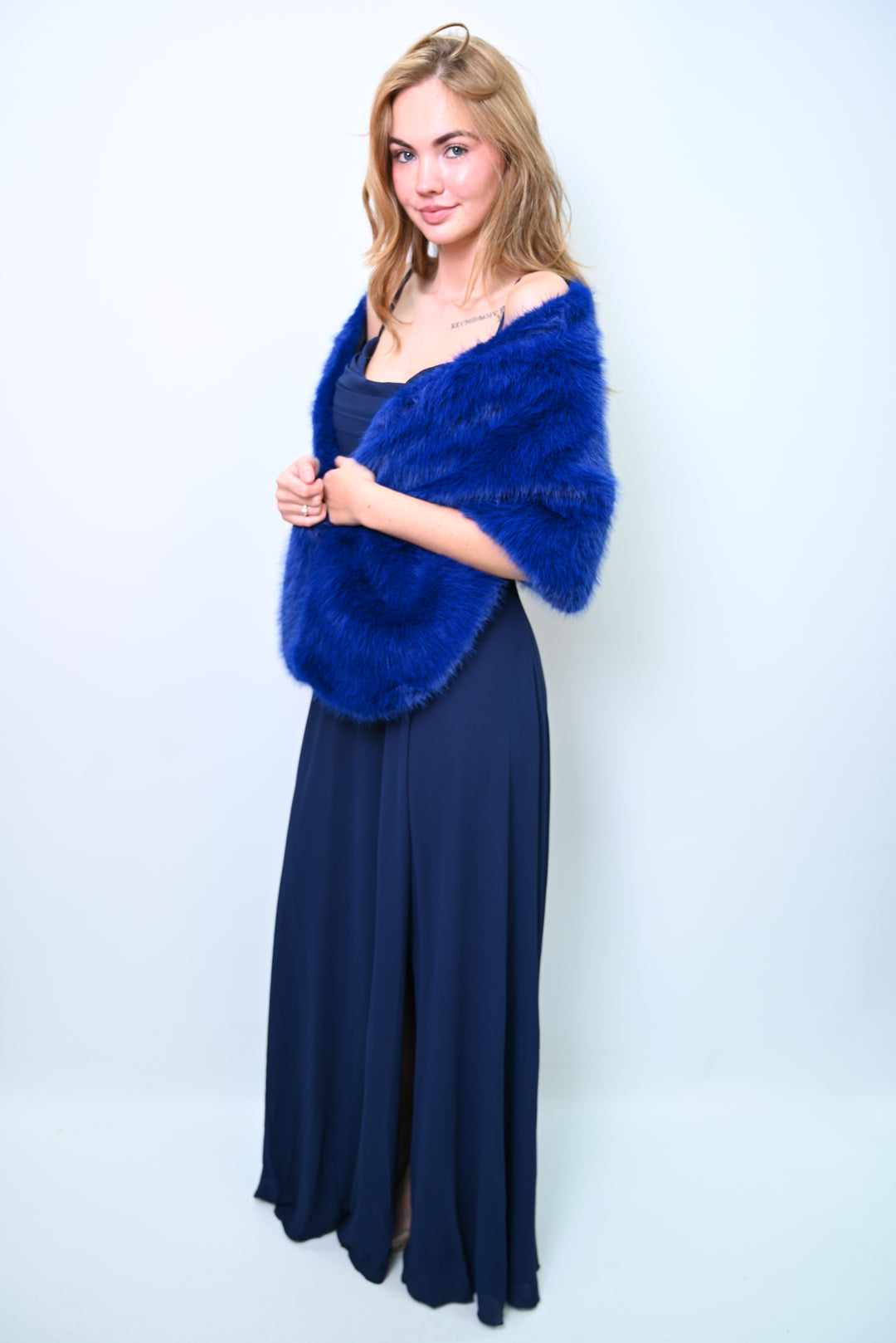 Royal Flare – Faux Fur Shawl Bont sjaal PJ-0010