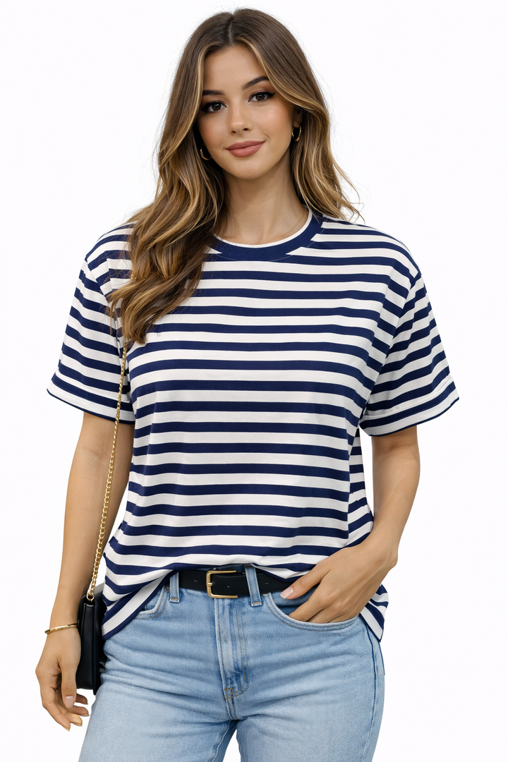 Candy Stripe Oversized Tee 3262