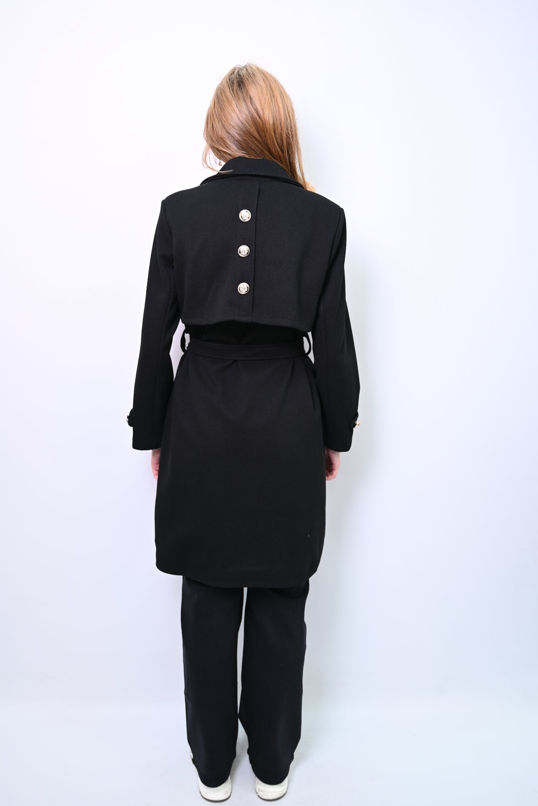 Crimson Veil – Belted Statement Coat 88139